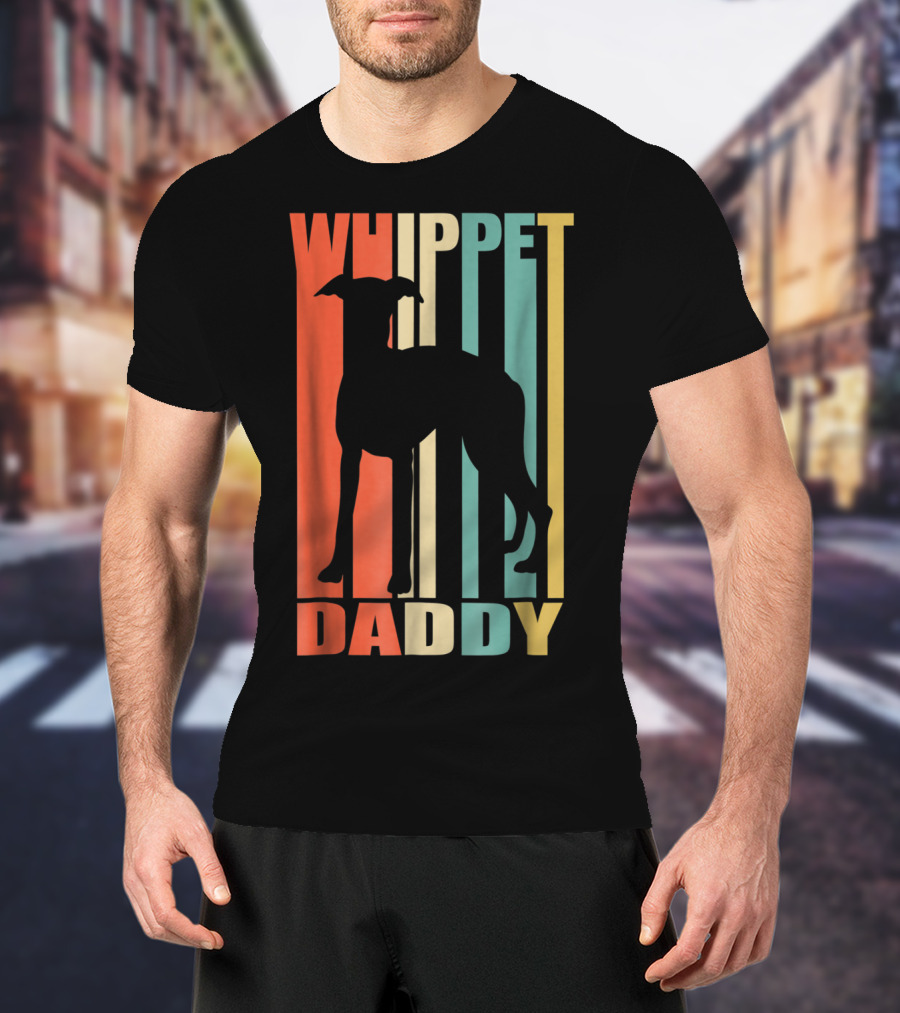 Whippet Daddy Vintage Love Dog56 T-Shirt