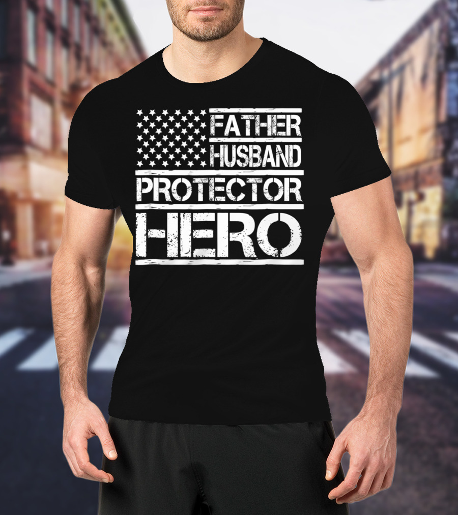 Father Husband Protector Hero Dad96 Birthday Day T-Shirt