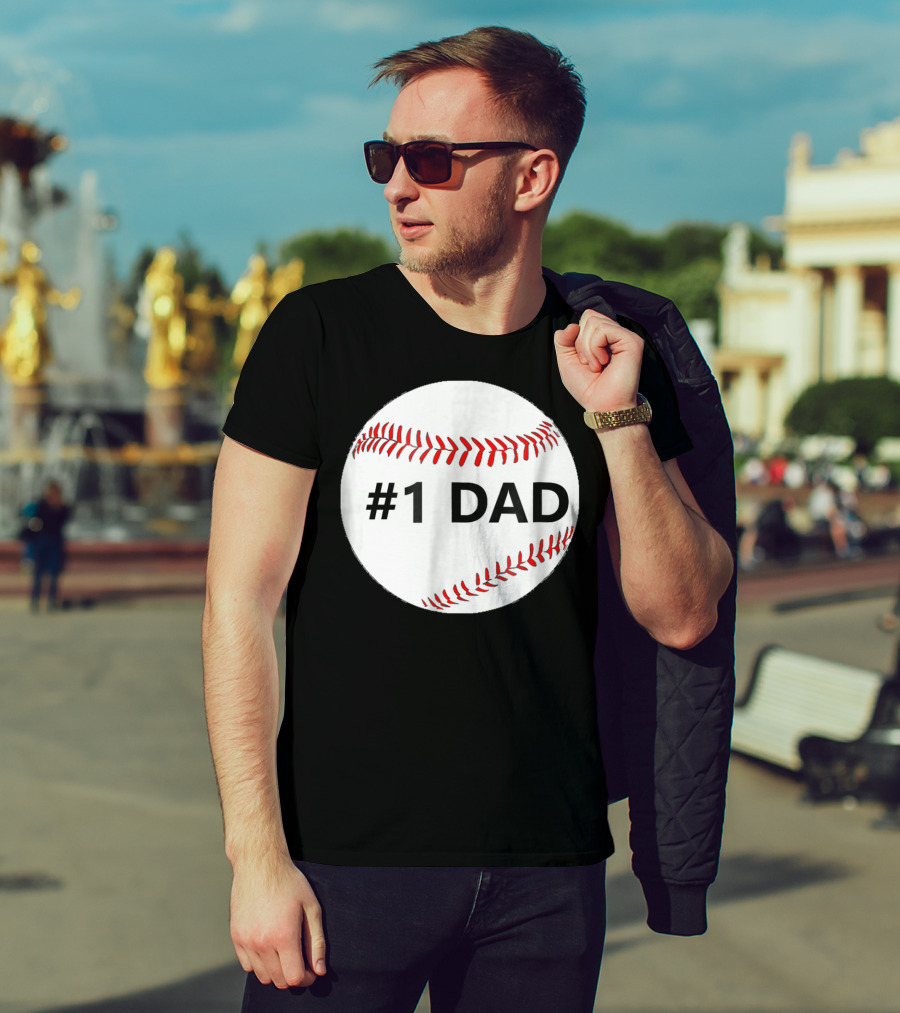1 Dad Baseball T-Shirt