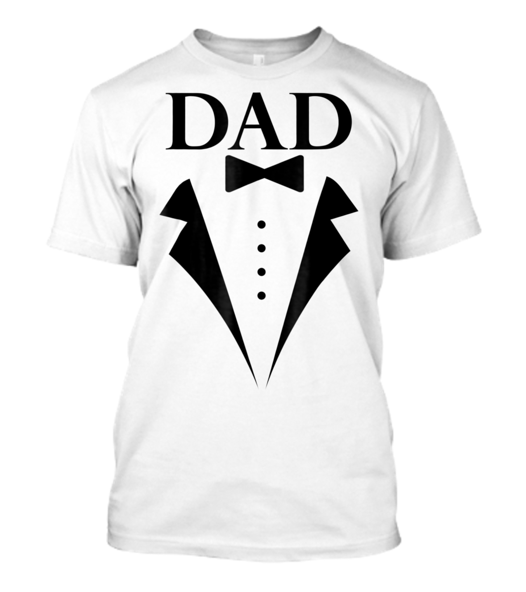 Dad Tuxedo Suit Design Family Papa Dad Son Daughter T-Shirt