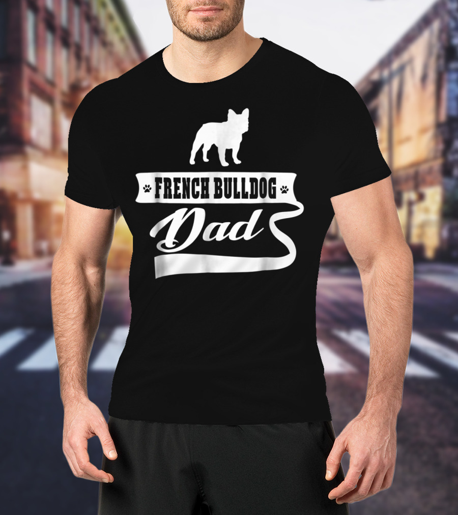 French Bulldog Dad Mens Dog Animal T-Shirt