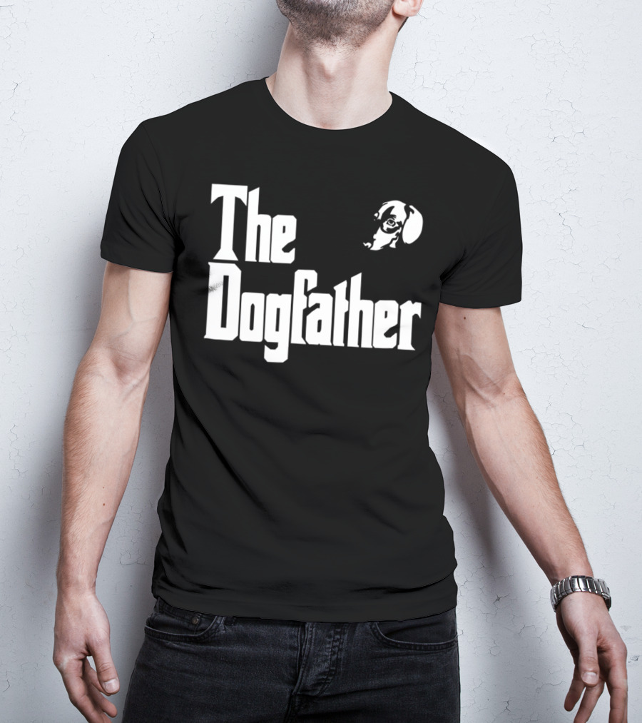 Dachshund Dad The Dogfather Birthday Gift T-Shirt