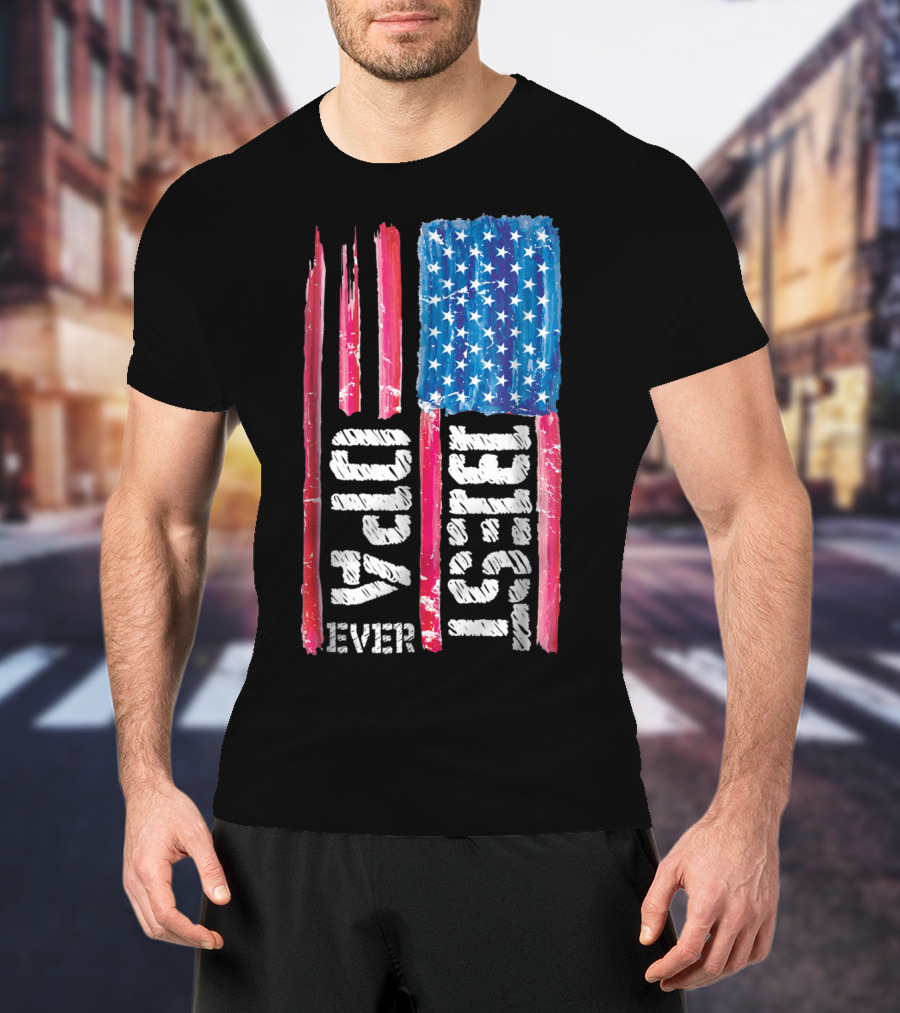 Best Opa Ever Patriotic Distressed American Flag T-Shirt