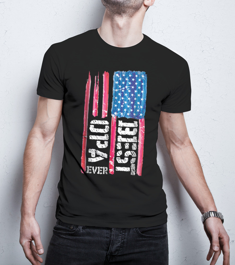 Best Opa Ever Patriotic Distressed American Flag T-Shirt