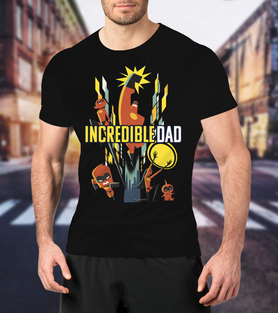 Disney Pixar Incredibles 2 Incredible Dad Family T-Shirt