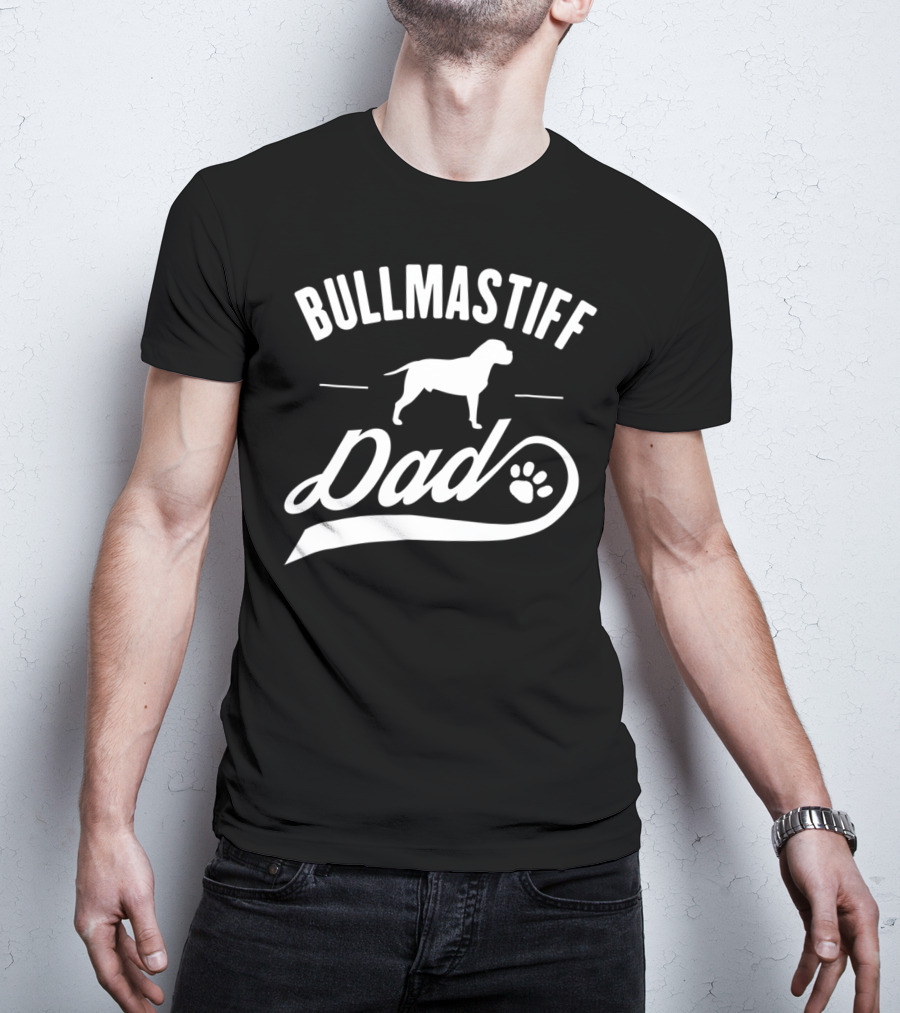 Bullmastiff Dog Dad Owner Lover T-Shirt