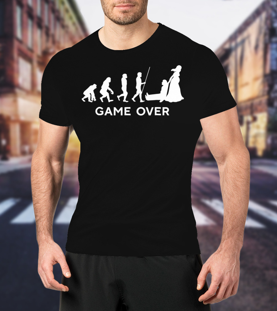 Game Over Wedding Funny Evolution66 Cool New T-Shirt