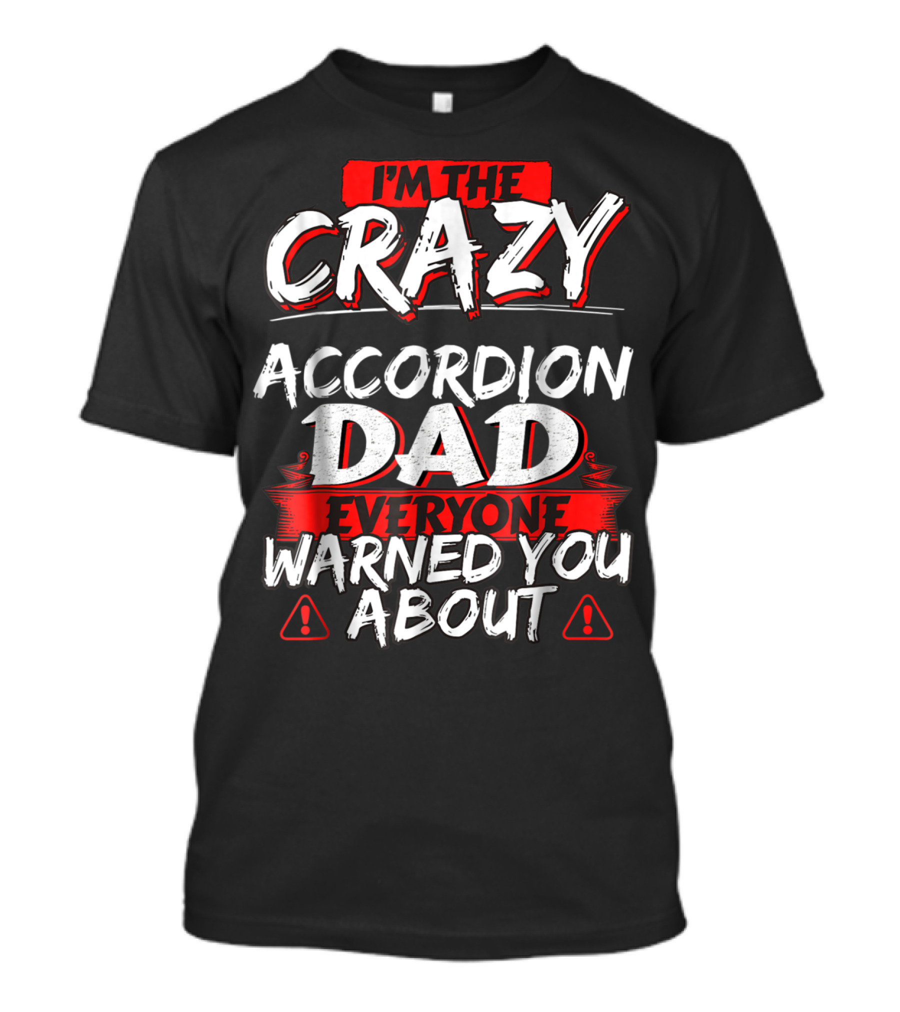 I'm The Crazy Accordion Dad Everyone Warned You About 76 T-Shirt