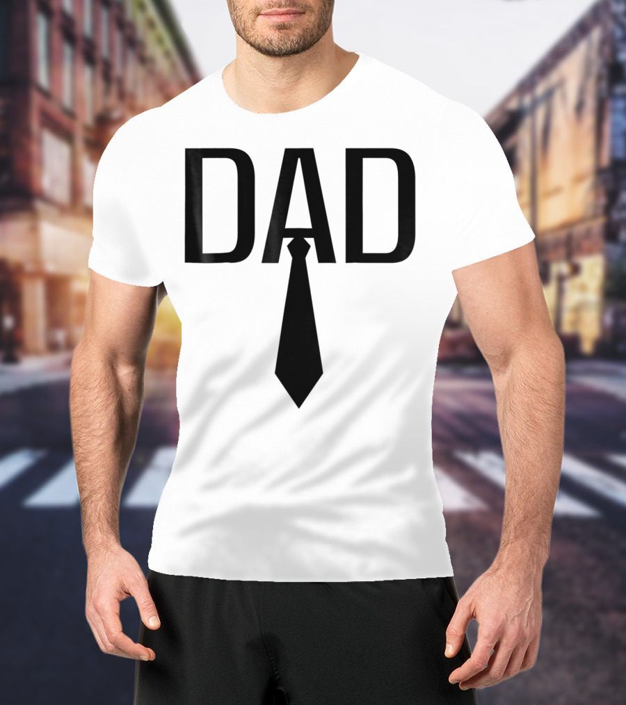 Dad Tie Design Family Papa Dad Son Daughter T-Shirt