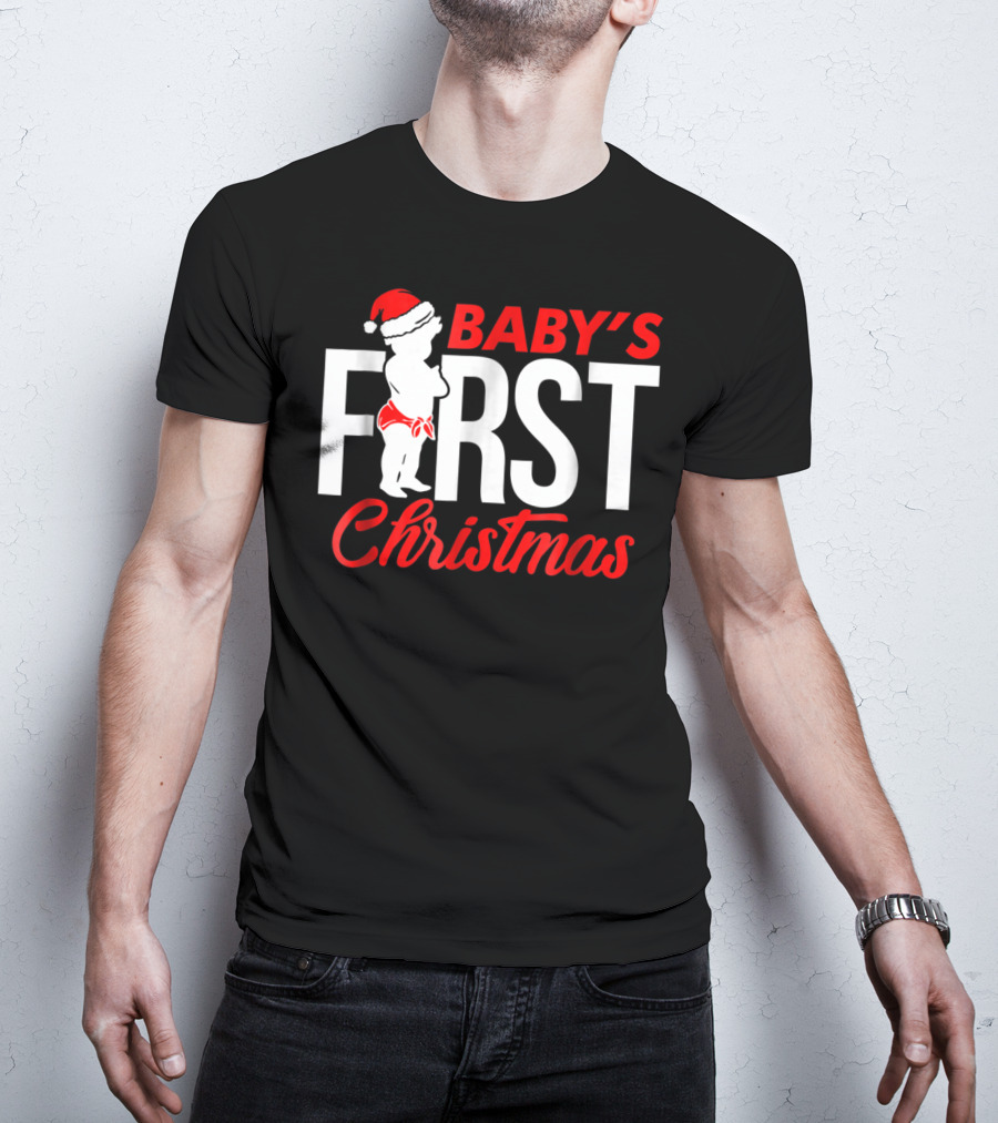 Baby's First Christmas Sister Family Grandma T-Shirt