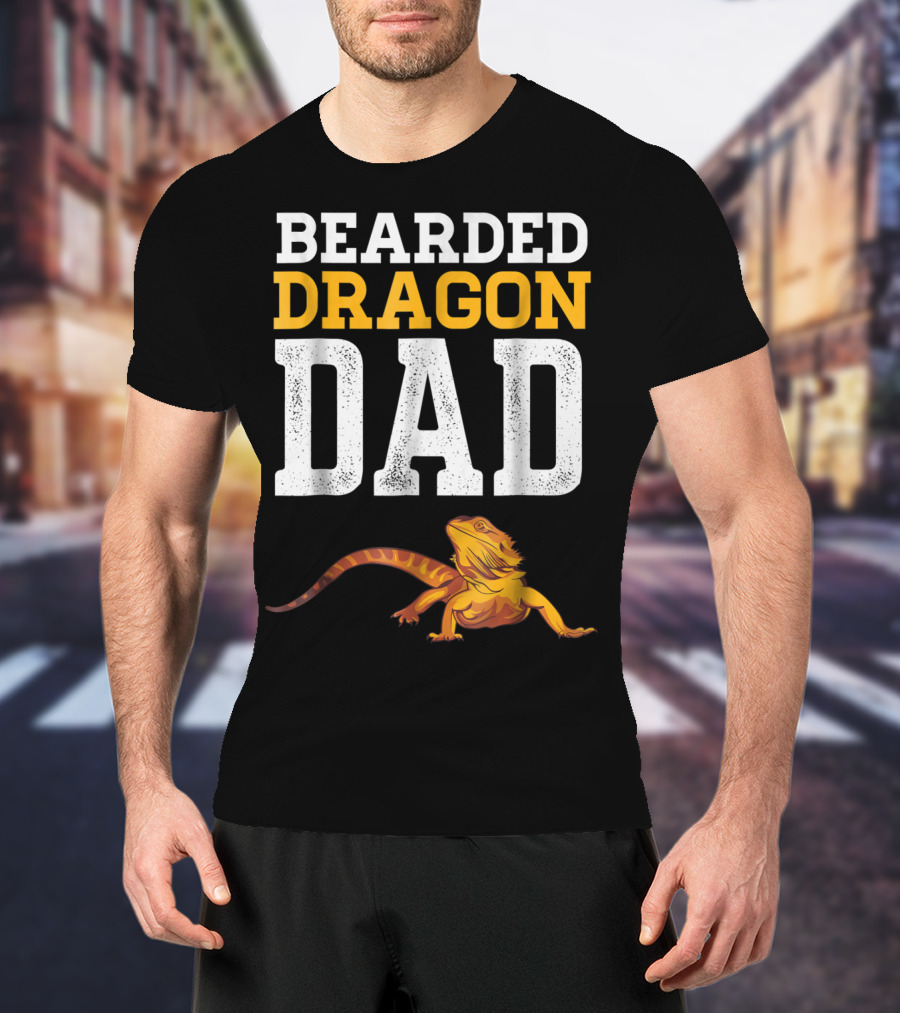 Bearded Dragon Dad Bearded Dragon Reptile Companion T-Shirt
