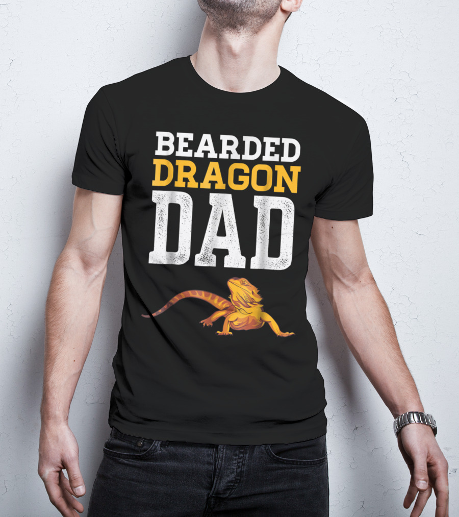 Bearded Dragon Dad Bearded Dragon Reptile Companion T-Shirt