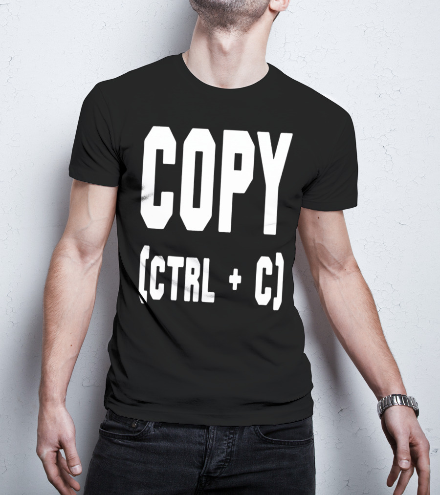 Best Funny Birthday Dad Papa From Sons Copy Ctrl + C 76 T-Shirt