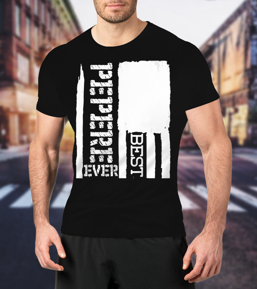 Best Pepere Ever Distressed Flag T-Shirt