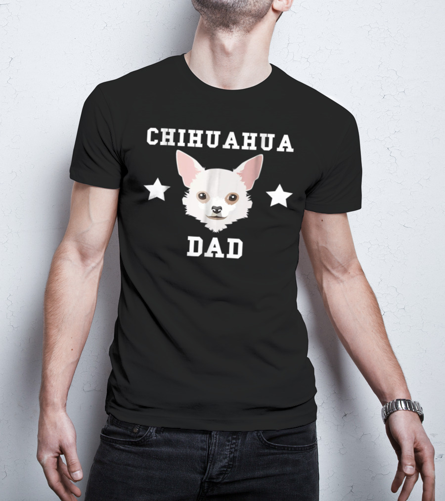 Chihuahua Dad Dog Owner Stars Womens Premium T-Shirt