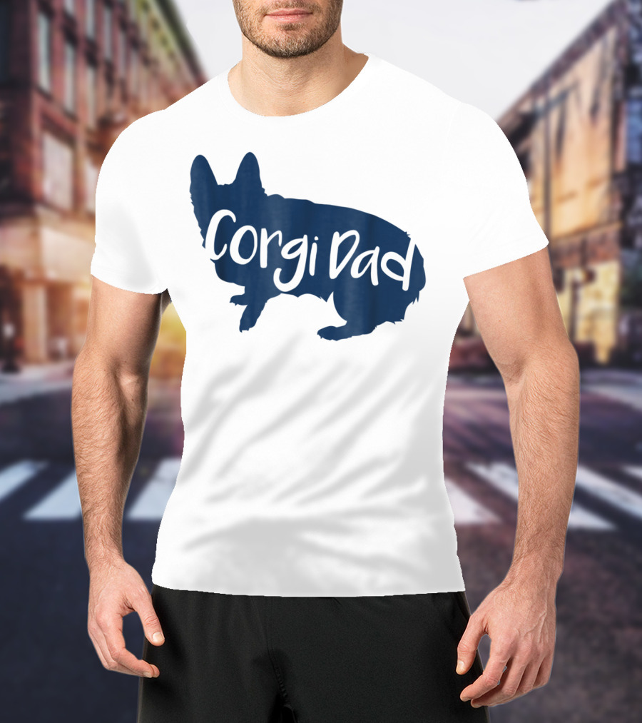 Corgi Dad CorgiLover Dog T-Shirt