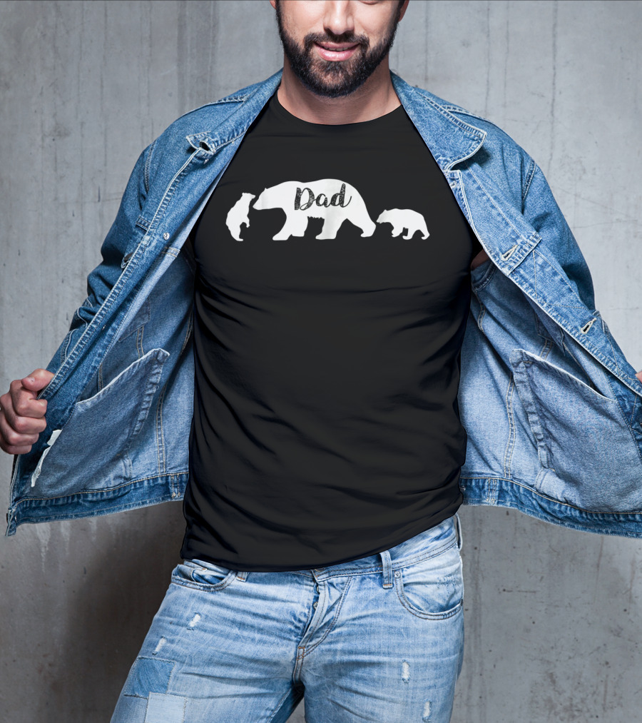 Dad Bear With Bear Cubs T-Shirt