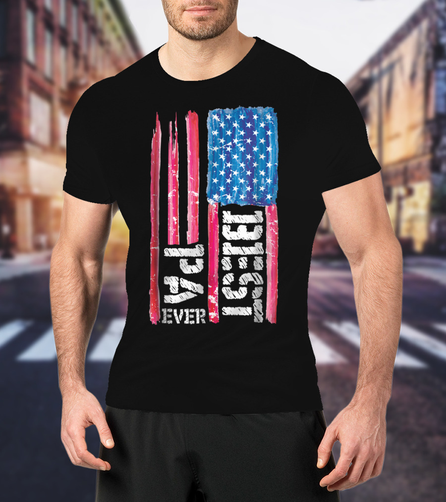 Best Pa Ever Distressed American Flag 93 T-Shirt