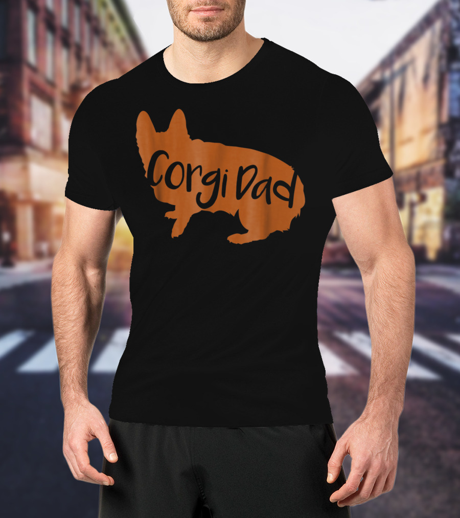 Corgi Dad Lover Dog T-Shirt