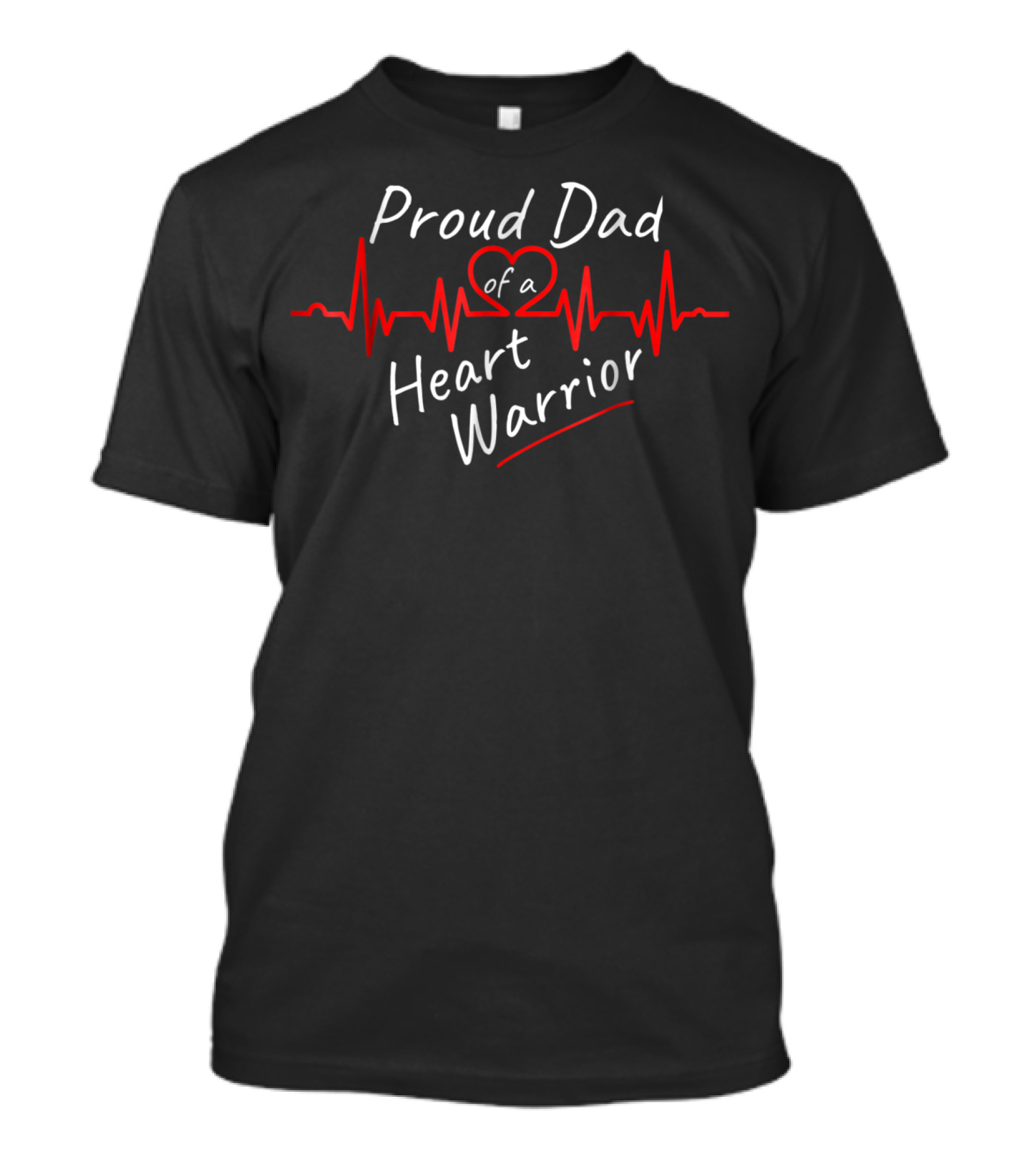 Proud Dad Of A Heart Warrior Congenital Defect Awareness T-Shirt
