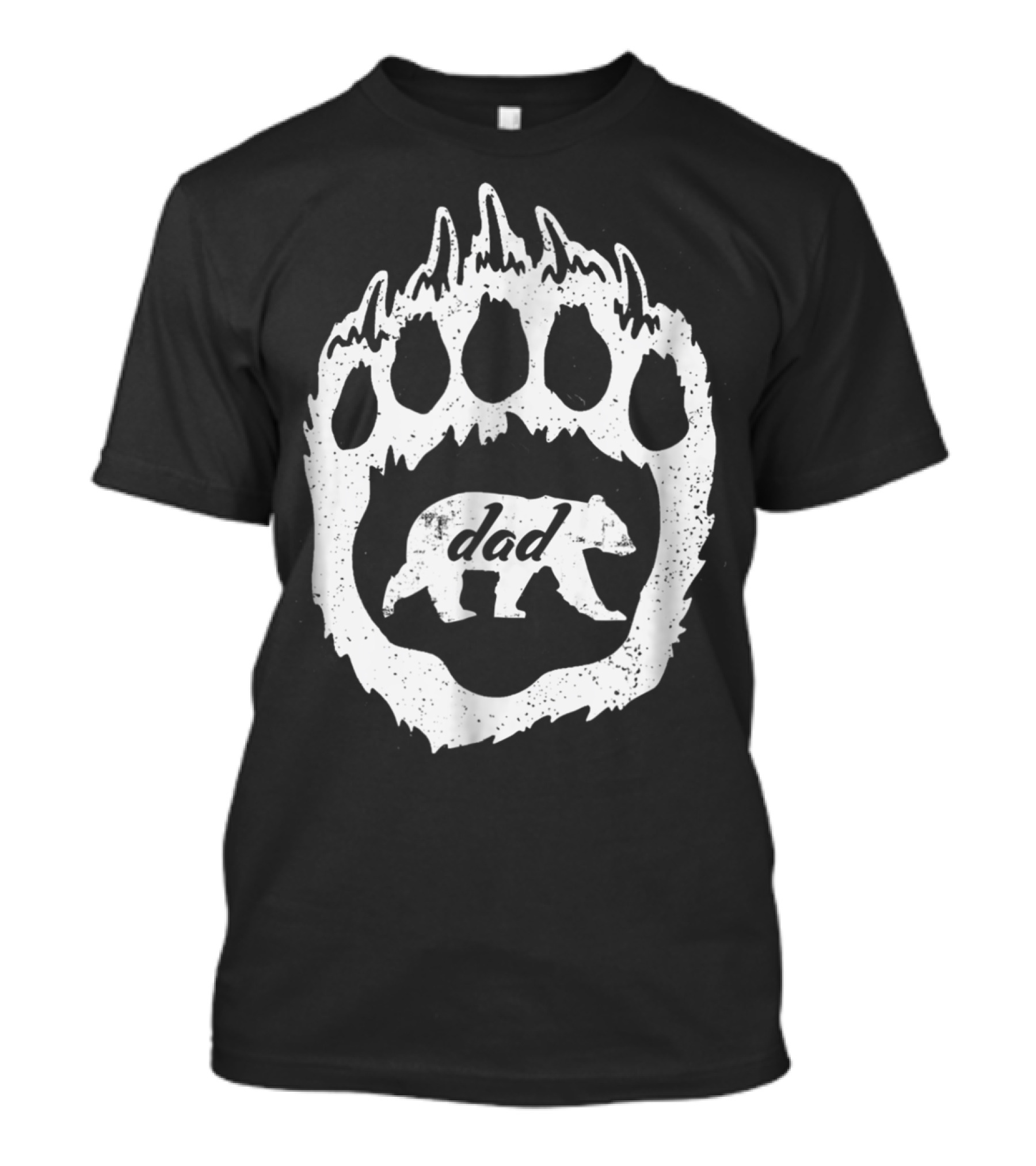 Dad Bear Paw52 Graphic With Bear T-Shirt