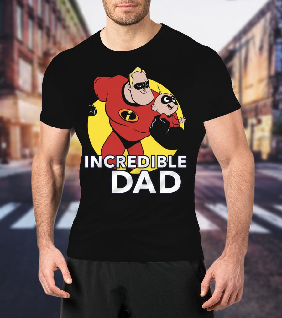 Disney Pixar Incredibles 2 Incredible Dad Jack Jack And Dad T-Shirt