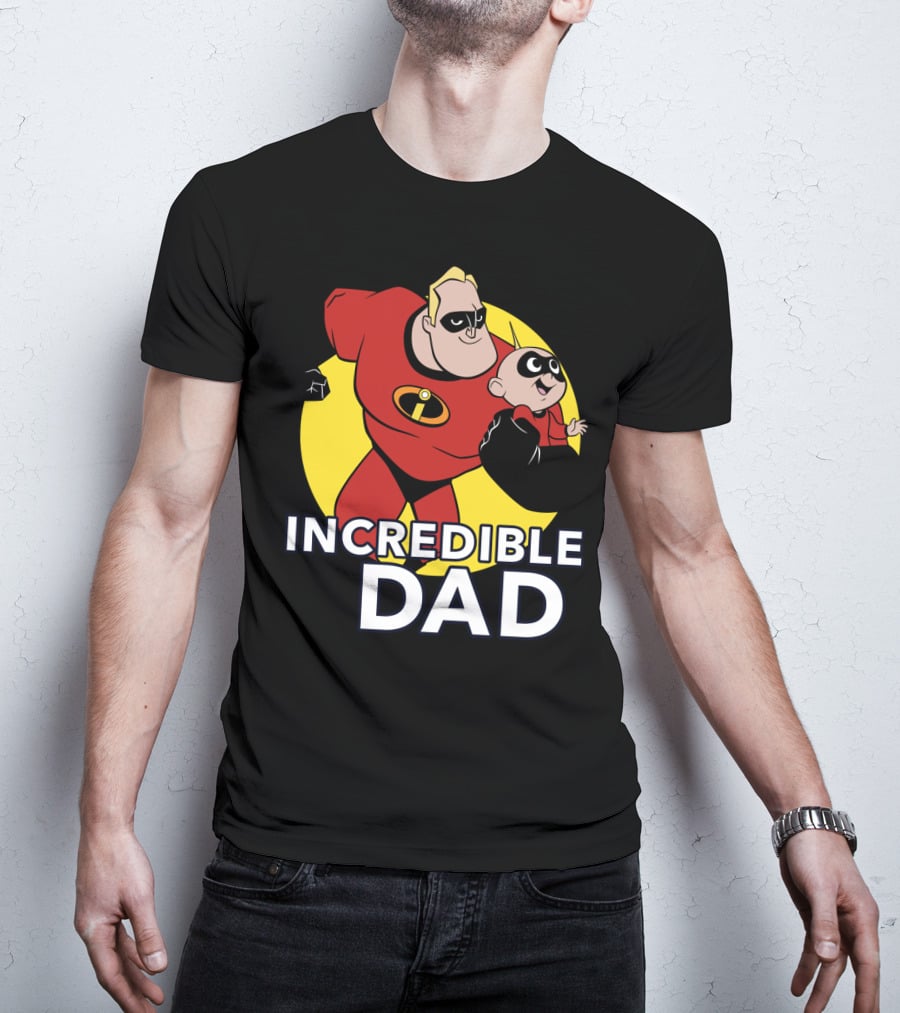 Disney Pixar Incredibles 2 Incredible Dad Jack Jack And Dad T-Shirt