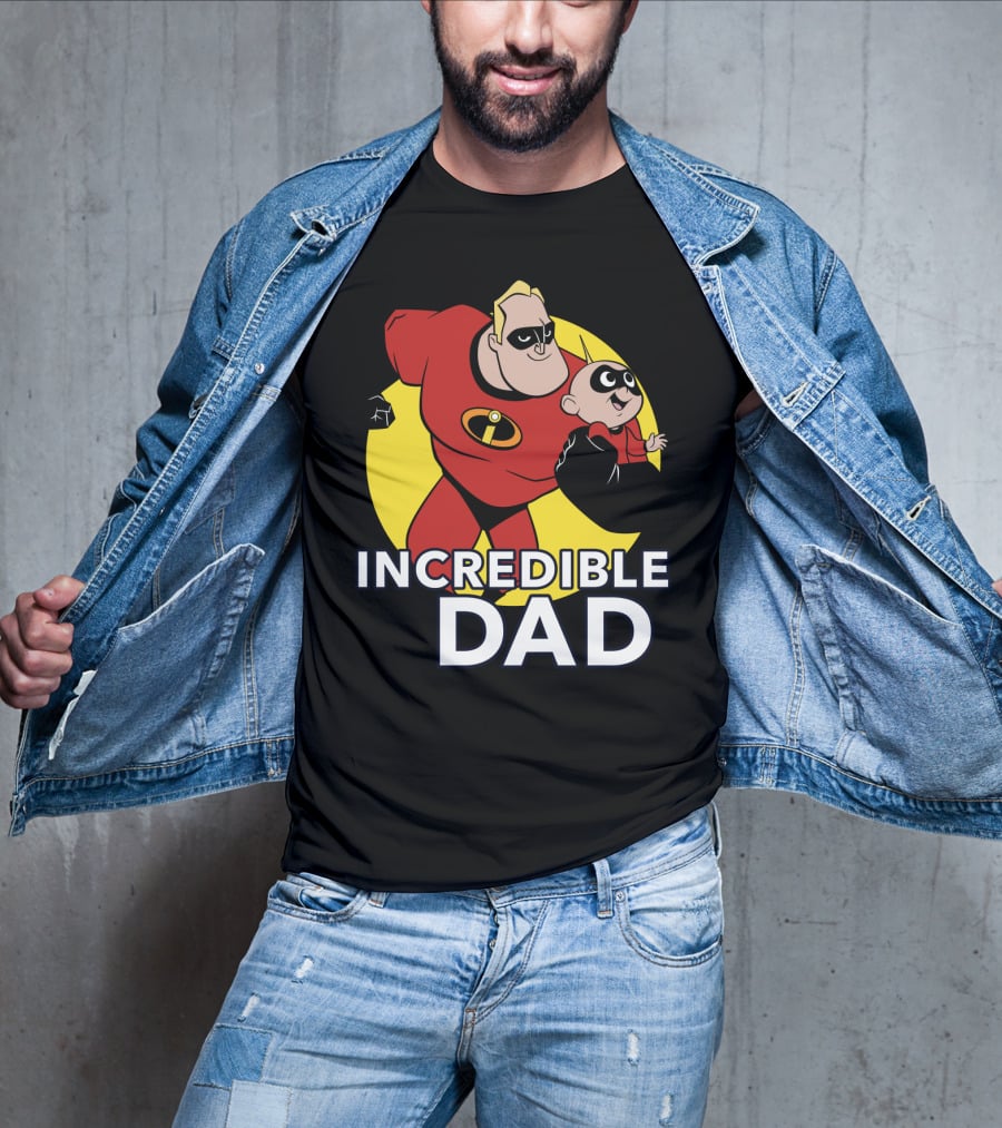 Disney Pixar Incredibles 2 Incredible Dad Jack Jack And Dad T-Shirt