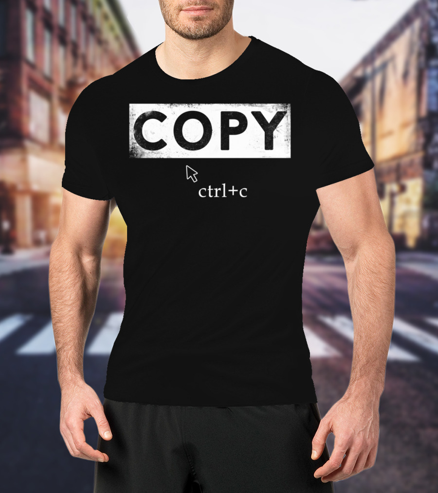 Copy Ctrl+C Dad And Son Keyboard Shortcut T-Shirt