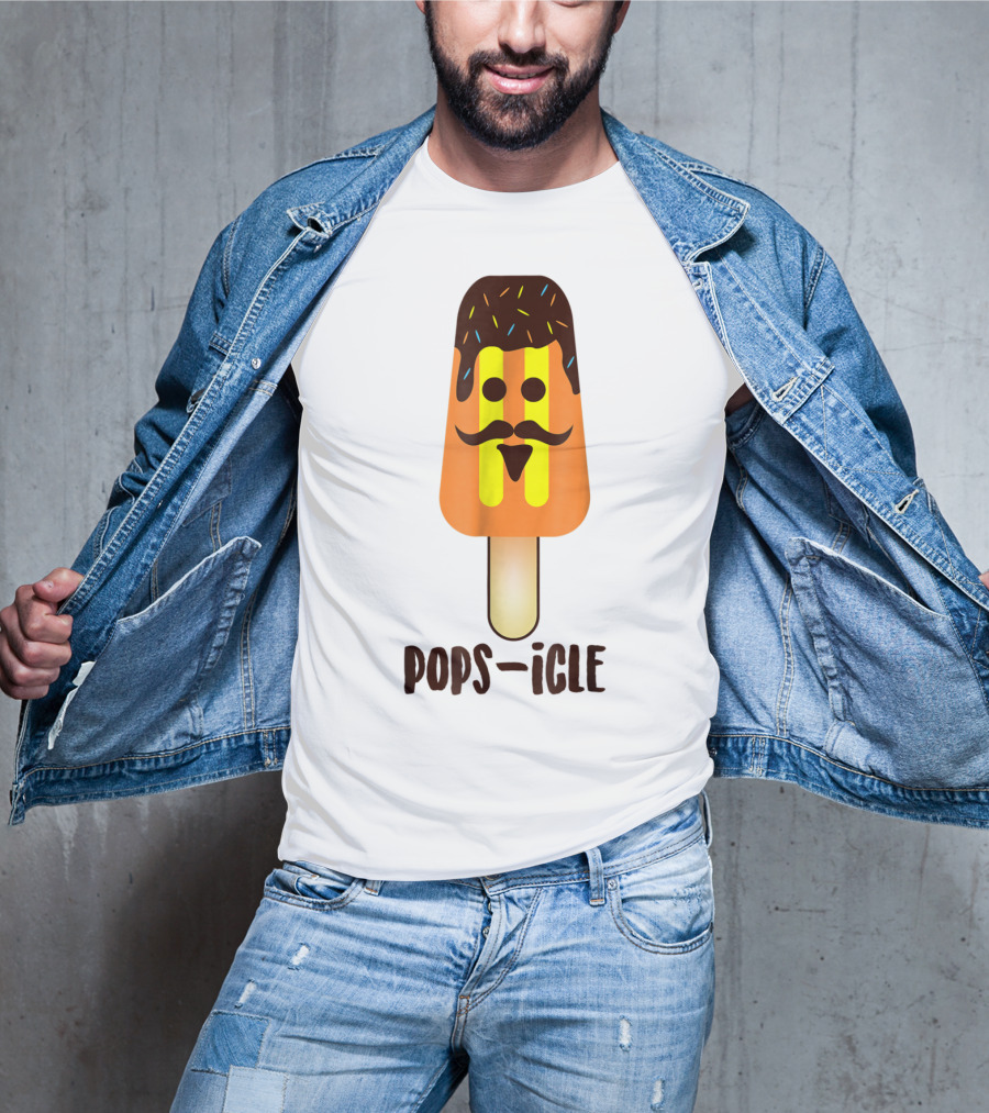 Dad Day Pops-icle Ice Pop Dy Papa54 T-Shirt