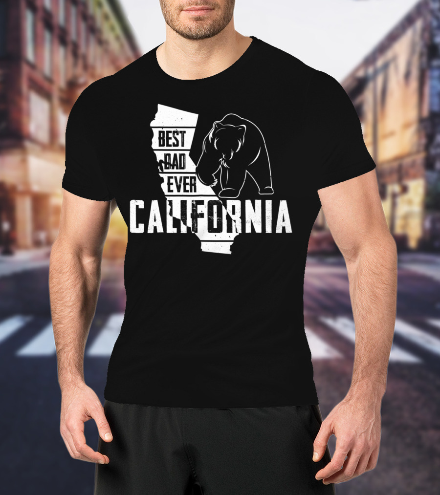 Best Dad Ever California Bear State Pride T-Shirt