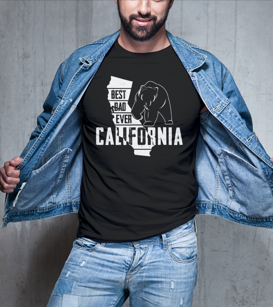 Best Dad Ever California Bear State Pride T-Shirt