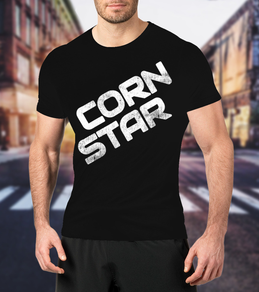 Corn Star Funny Dad Fathers Cornhole Bar Beer Toss Game T-Shirt