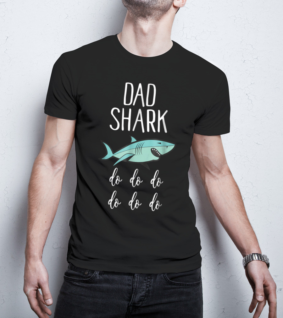 Dad Shark Doo Doo Doo Pregnancy Announcement T-Shirt