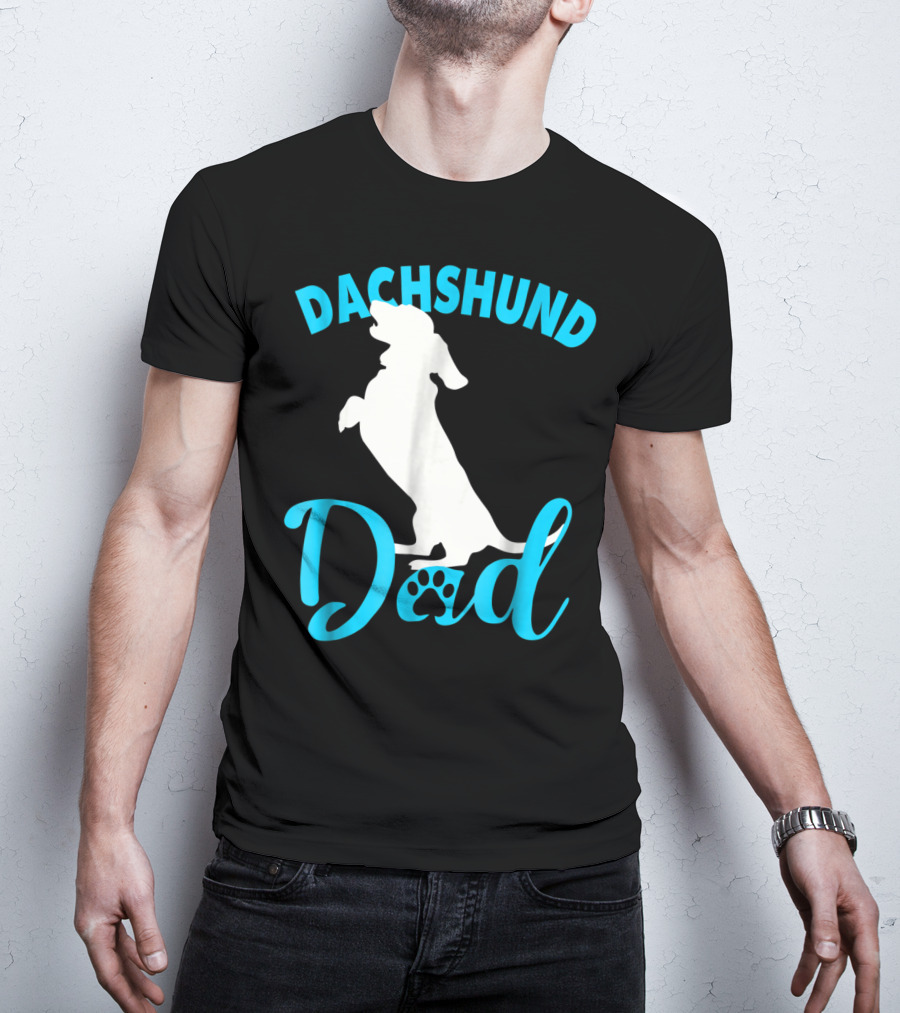 Dachshund Dad Paw Prints T-Shirt
