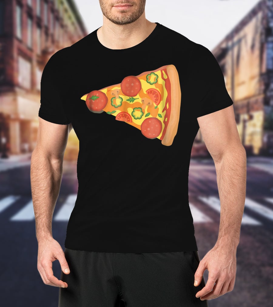 Dad Son Pizza Piece Funny Matching Family 73 Pepperoni Slice T-Shirt