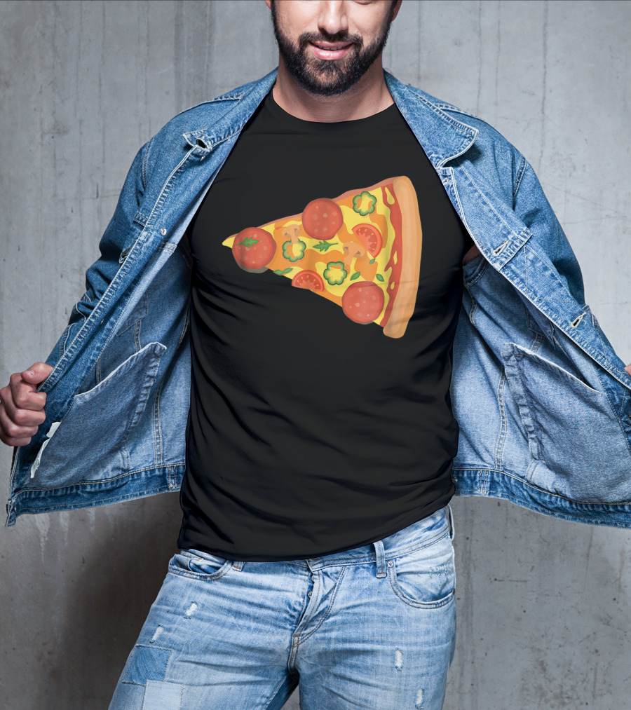 Dad Son Pizza Piece Funny Matching Family 73 Pepperoni Slice T-Shirt