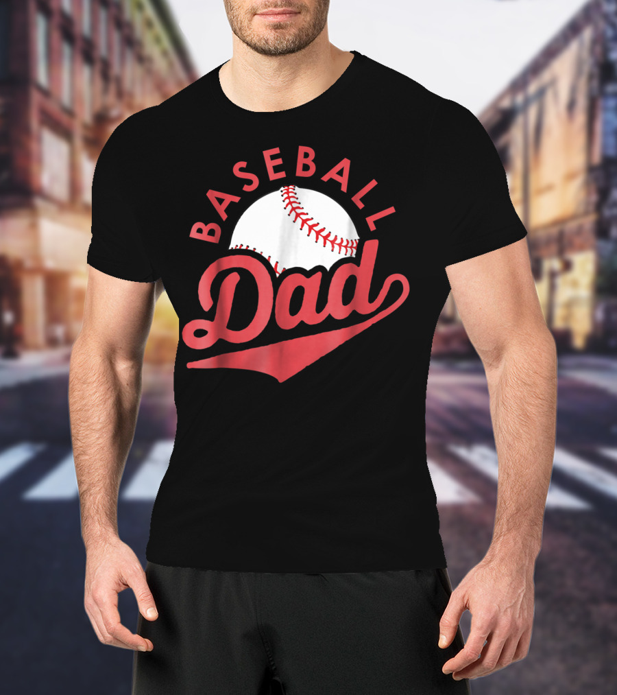 Baseball Dad Funny Softball T-Shirt
