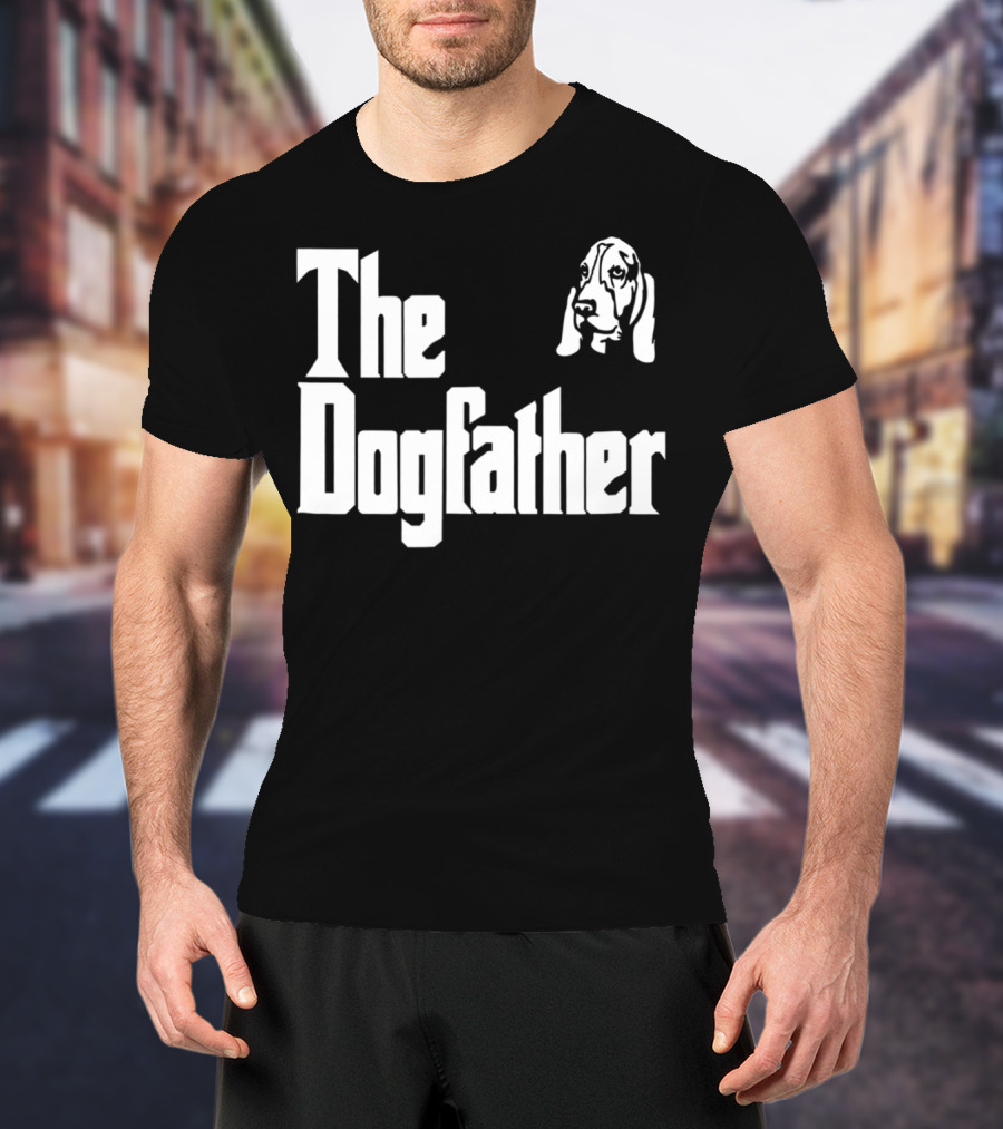 Basset Hound Dad The Dogfather Birthday Gift T-Shirt