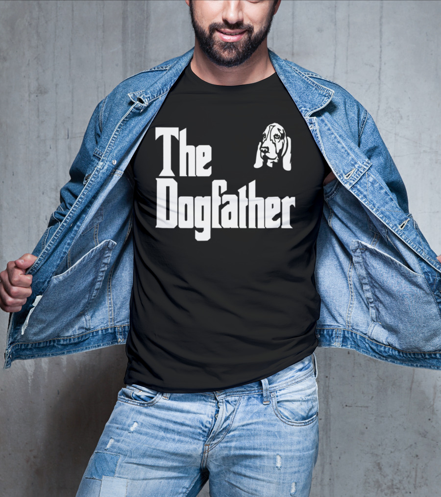 Basset Hound Dad The Dogfather Birthday Gift T-Shirt