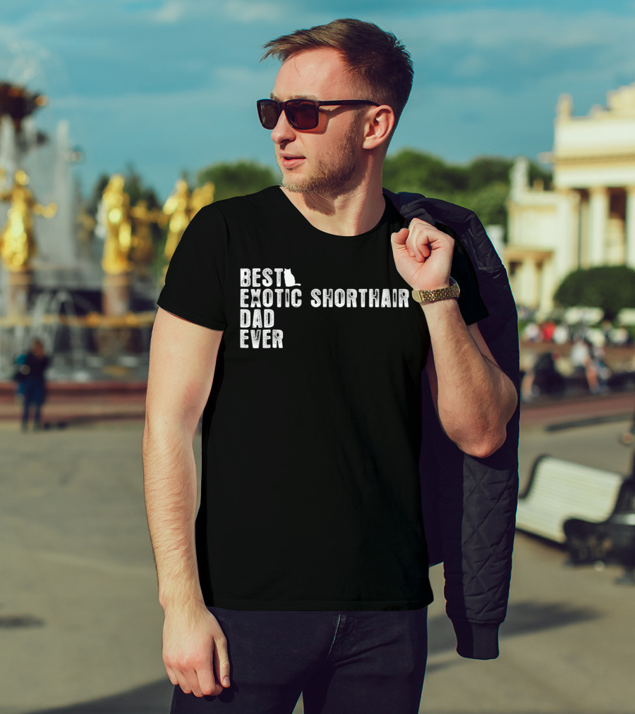 Best Exotic Shorthair Cat Dad Ever T-Shirt