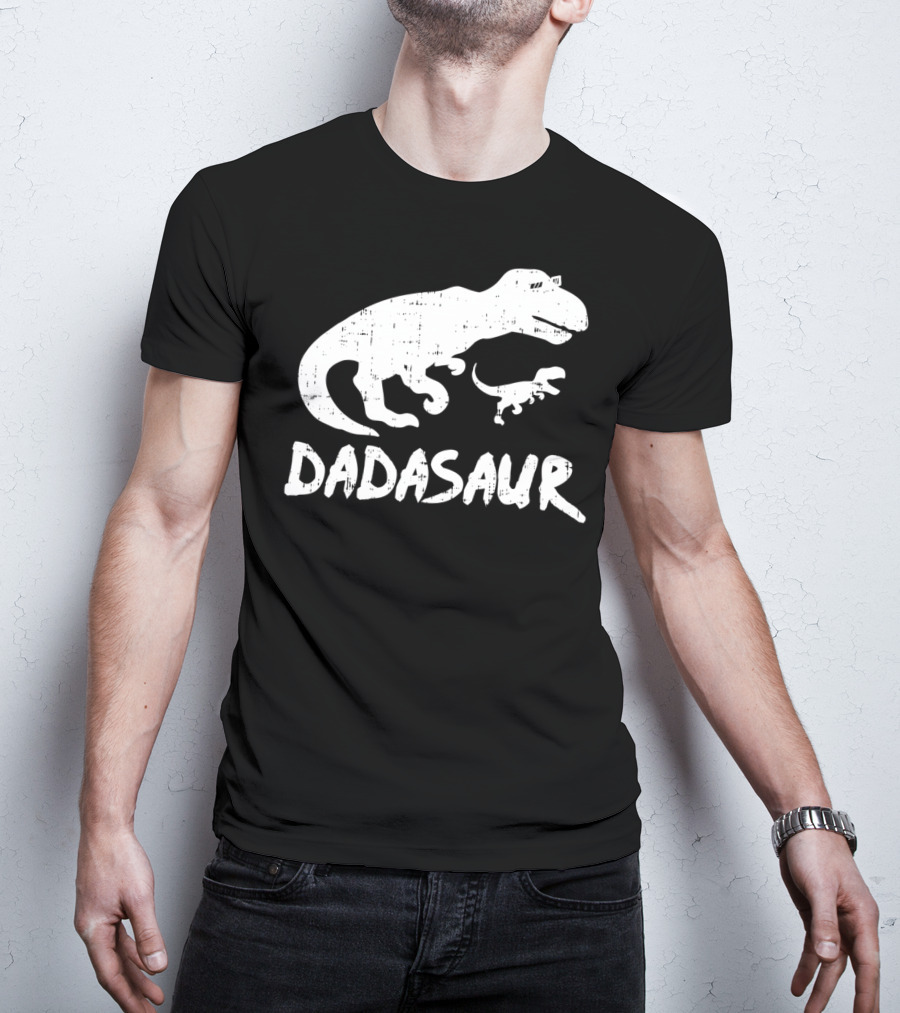 Dadasaur Funny TRex Dinosaur Dad Dadasaurus T-Shirt