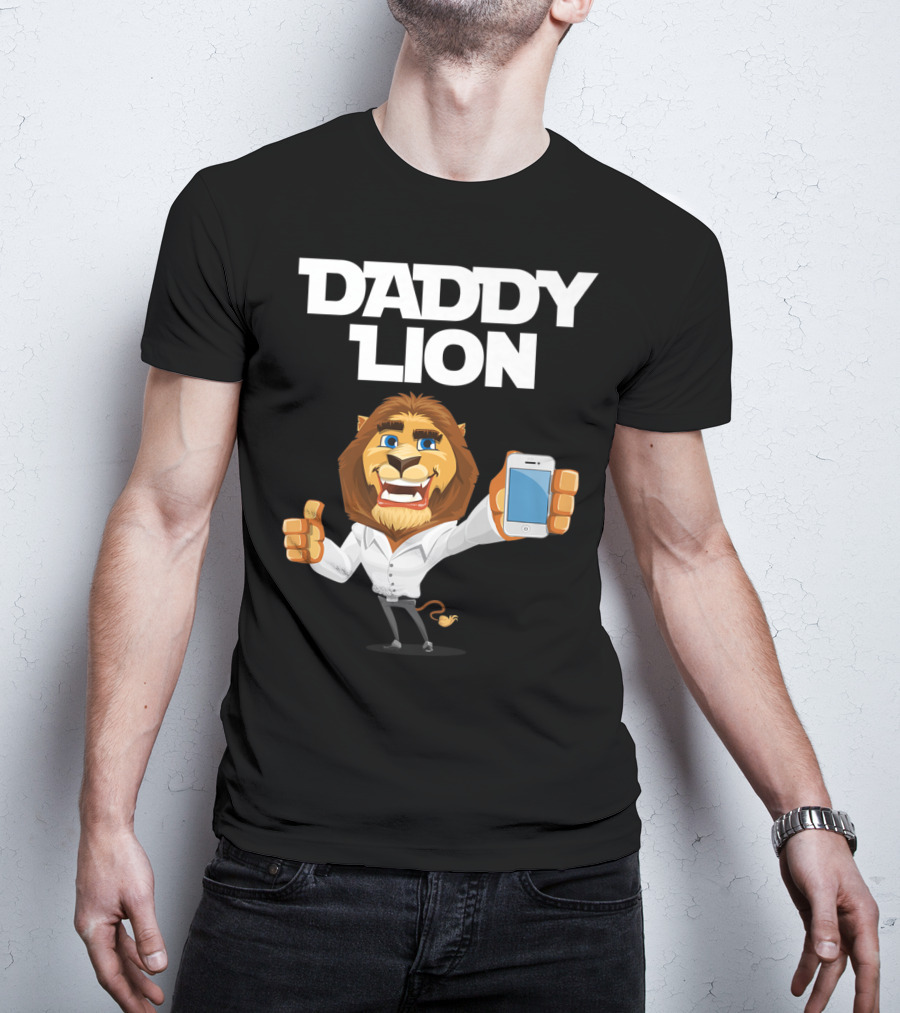 Daddy Lion Daddy Dad Lion Thumbs Up Smartphone T-Shirt