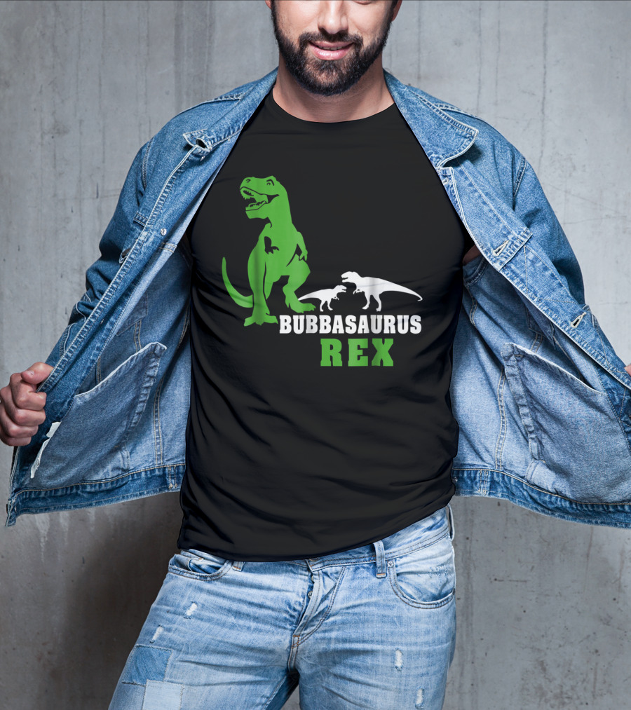 Bubbasaurus Rex Dinosaur Dad Men's T-Shirt
