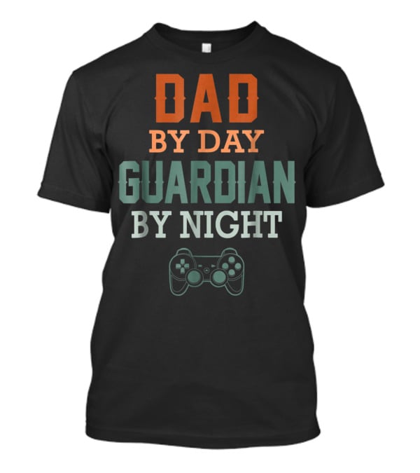 DAD BY DAY GUARDIAN BY NIGHT Gaming Controller T-Shirt