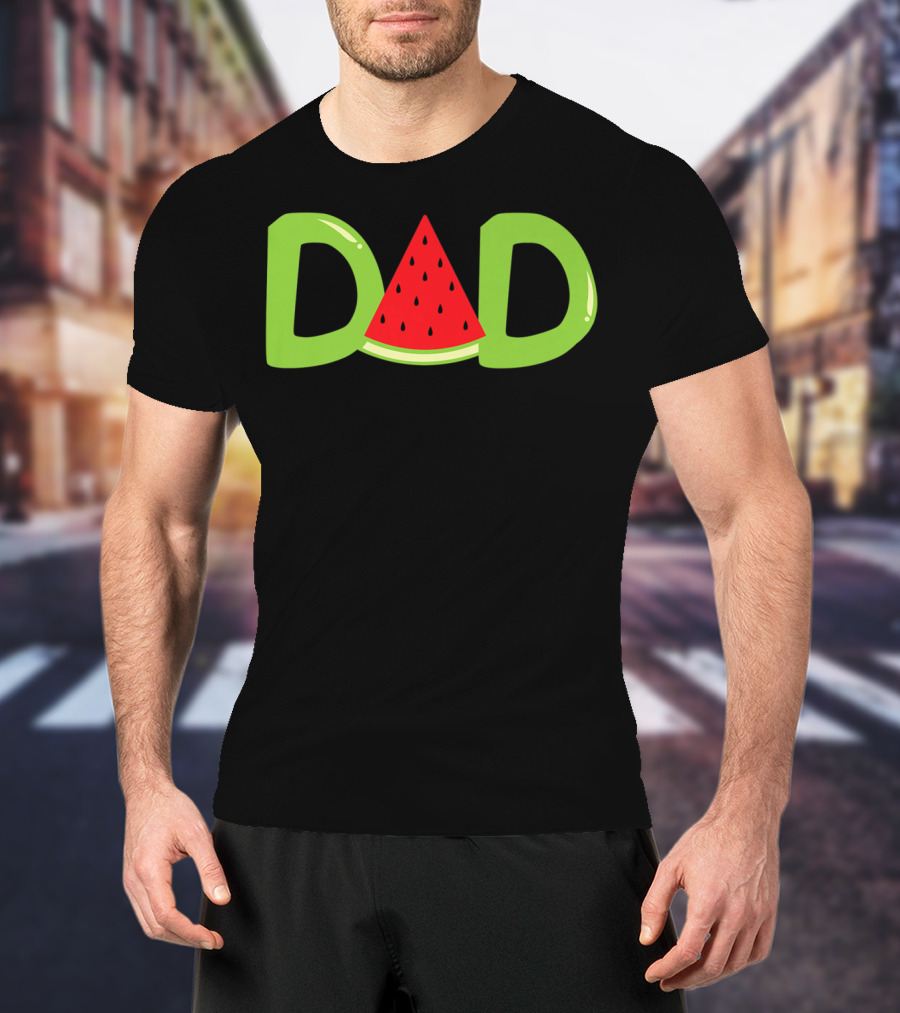 DAD Funny Summer Watermelon Lover T-Shirt