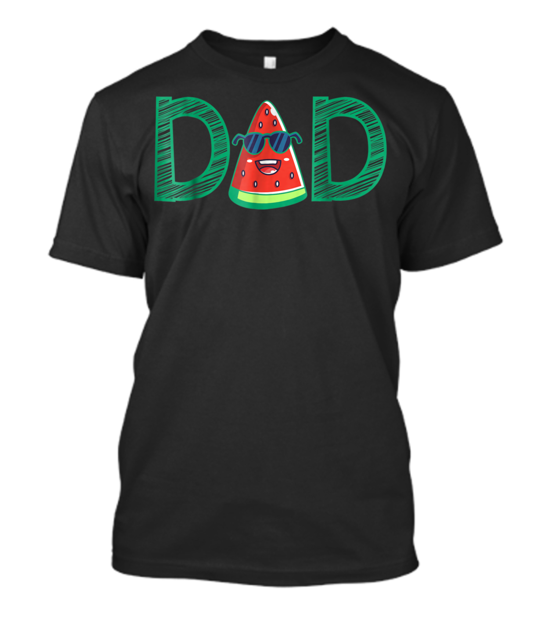 Cool Dad Watermelon Funny Summer Melon Fruit T-Shirt