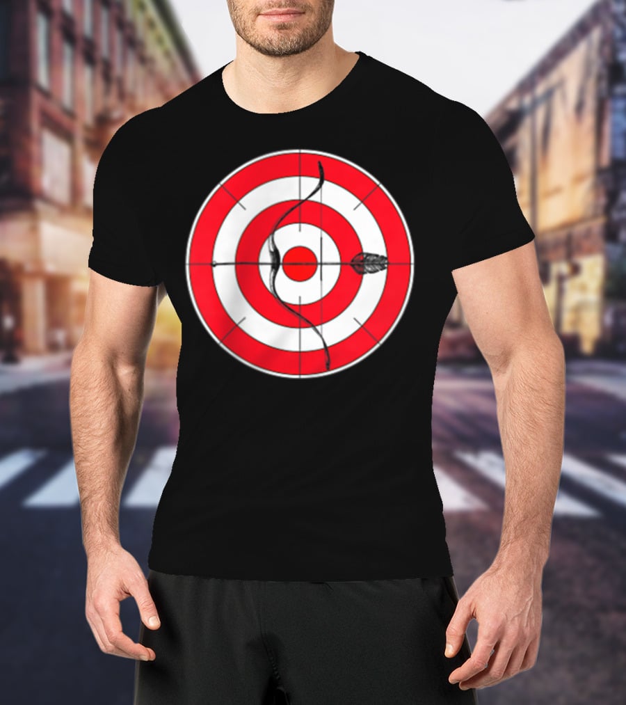 Archery Target Bear Deer Bow Arrow Novelty Mom Dad T-Shirt