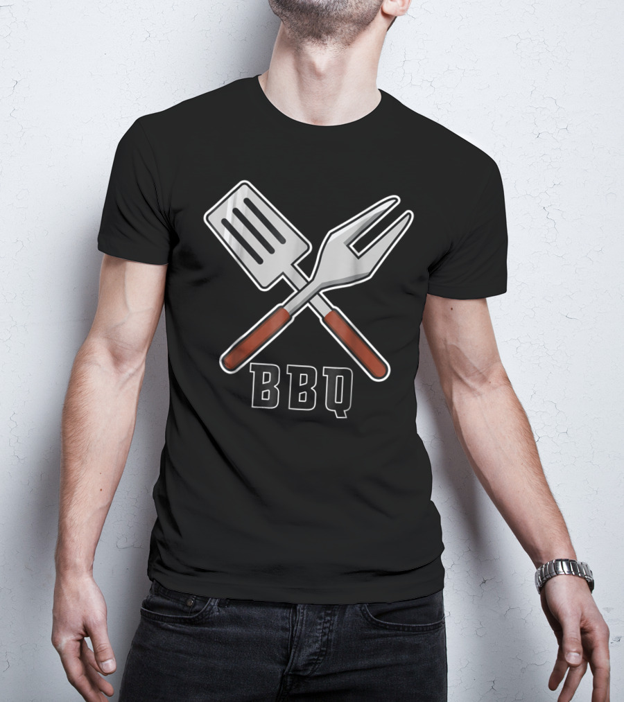 BBQ Pit Master Barbecue Tools Set Grilling Fork Spatula T-Shirt