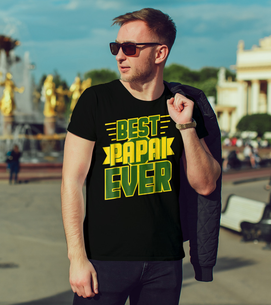 Best Papai Ever Awesome Brazilian Dad Brazil T-Shirt